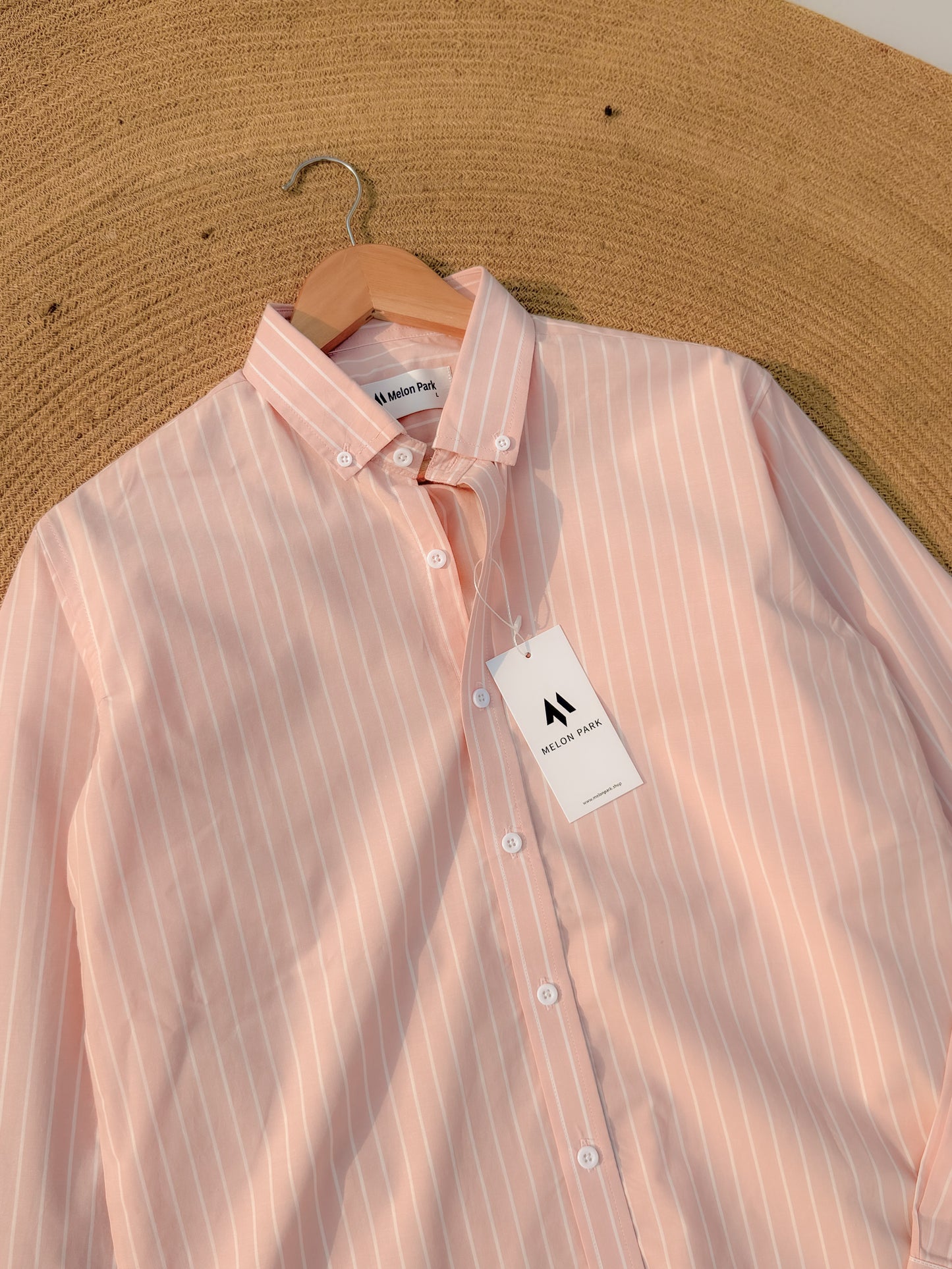 Old Money full sleeve shirt - Soft Pink