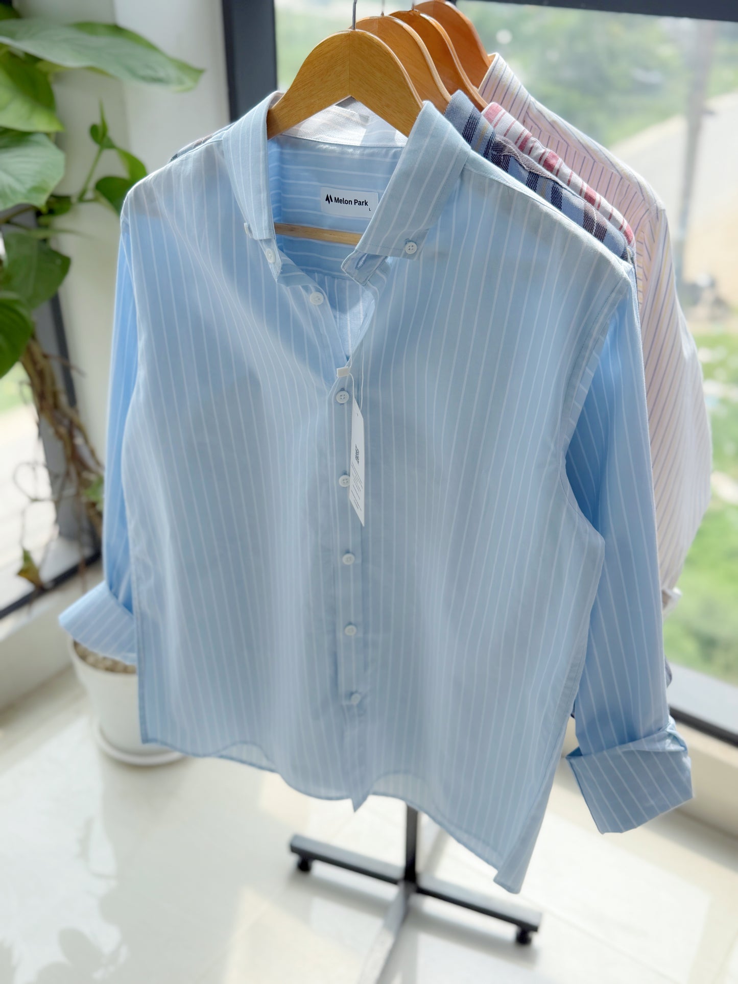 Gentle stripe shirt - Light Icy Blue