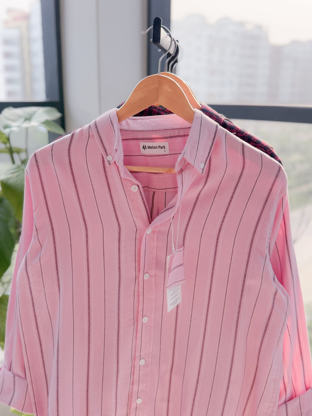 Gentle stripe shirt - Light Mauve Slate