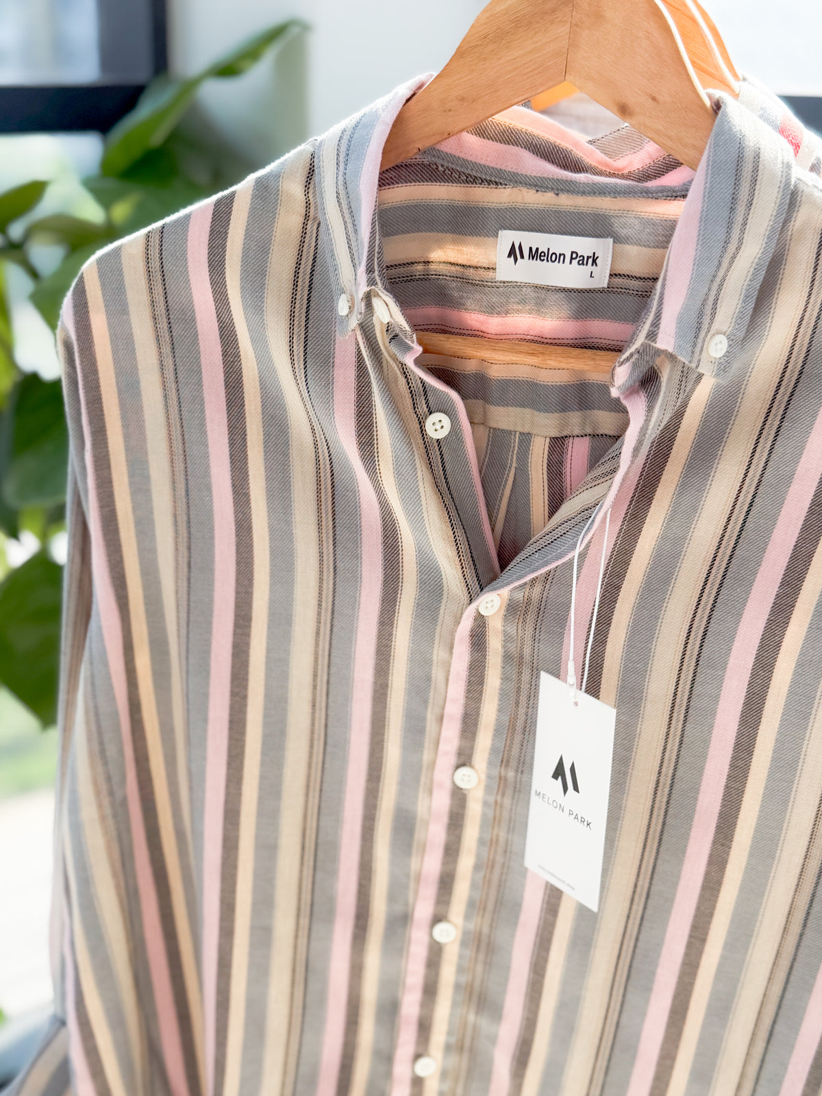 Gentle stripe shirt - Muted Horizon