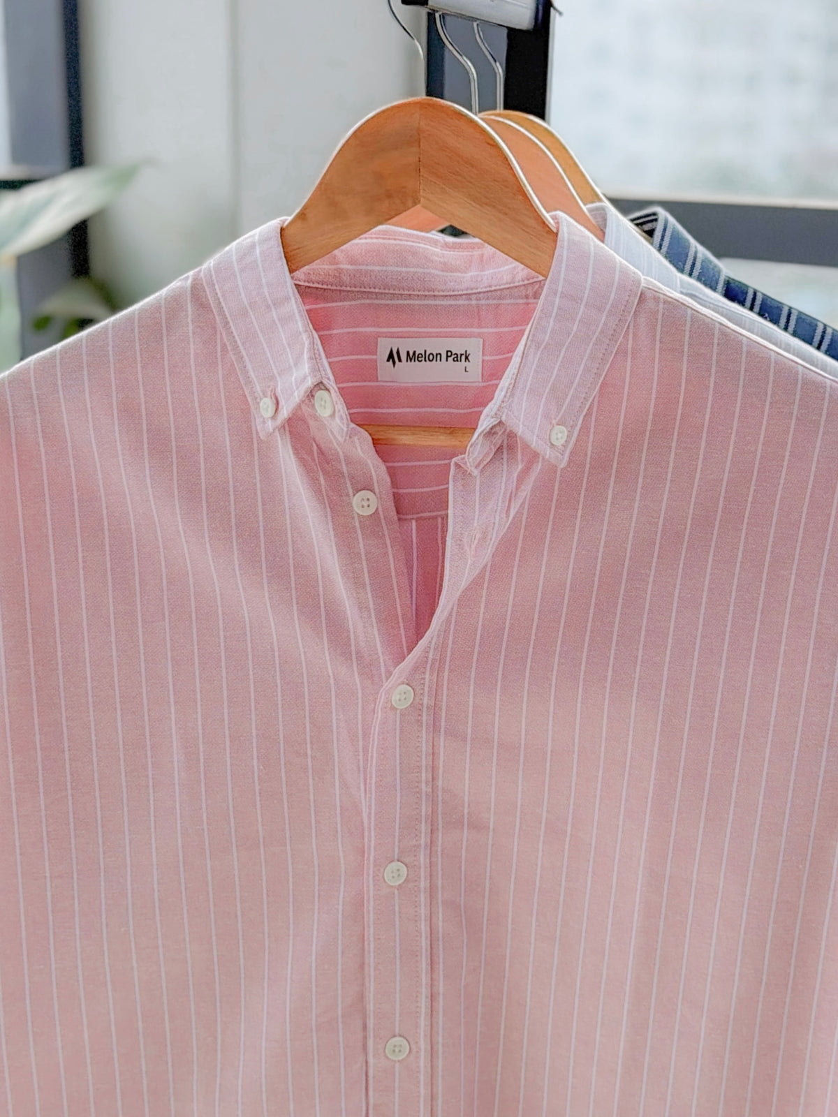 Gentle stripe shirt - Mauve stripe