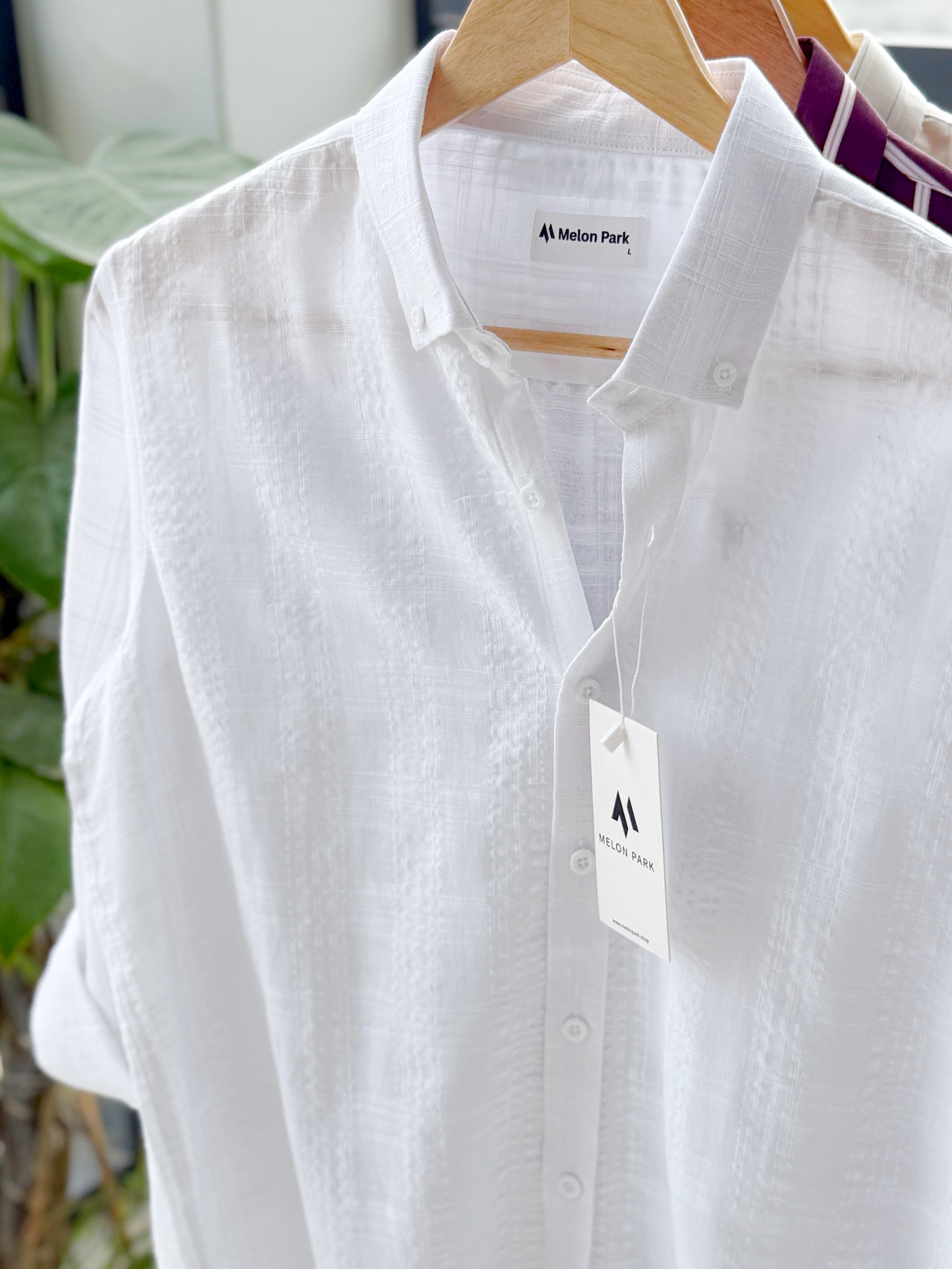 Cotton classic shirt - Raw white