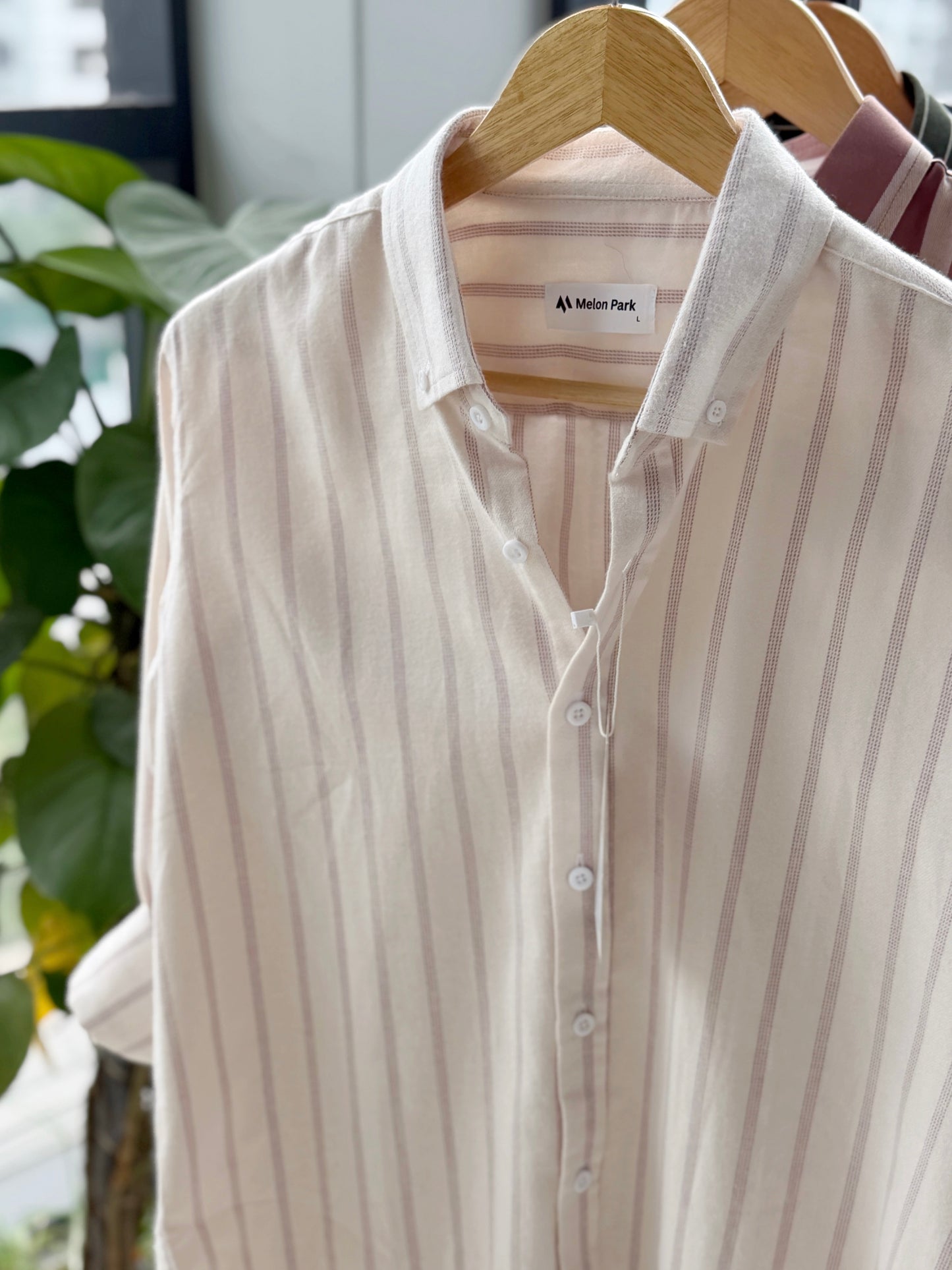 Gentle stripe shirt - Sunbleached Rose