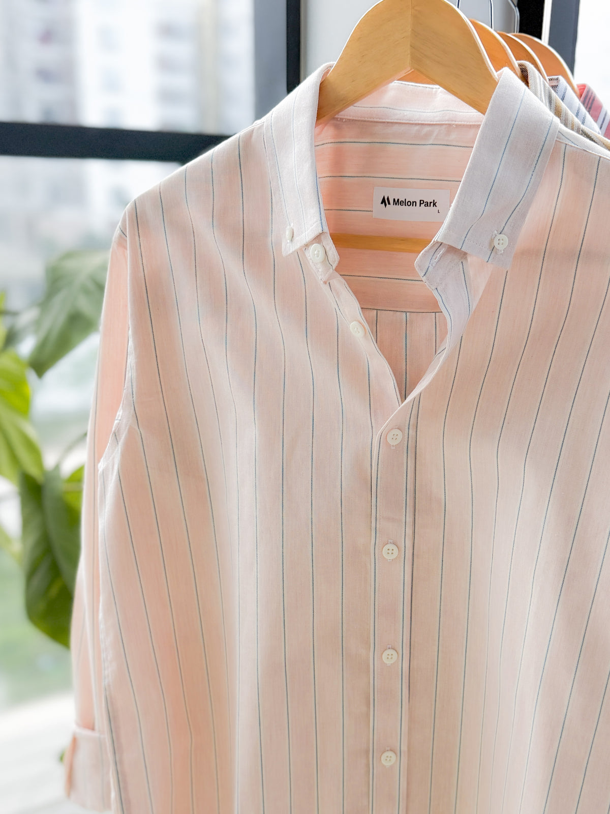 Gentle stripe shirt - Afternoon crisp