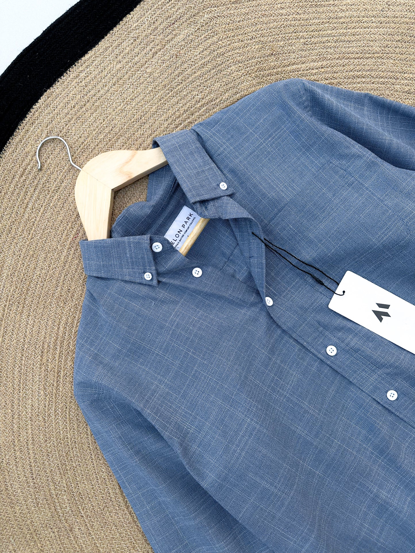 Linen Full sleeve Shirt- Dark Grey