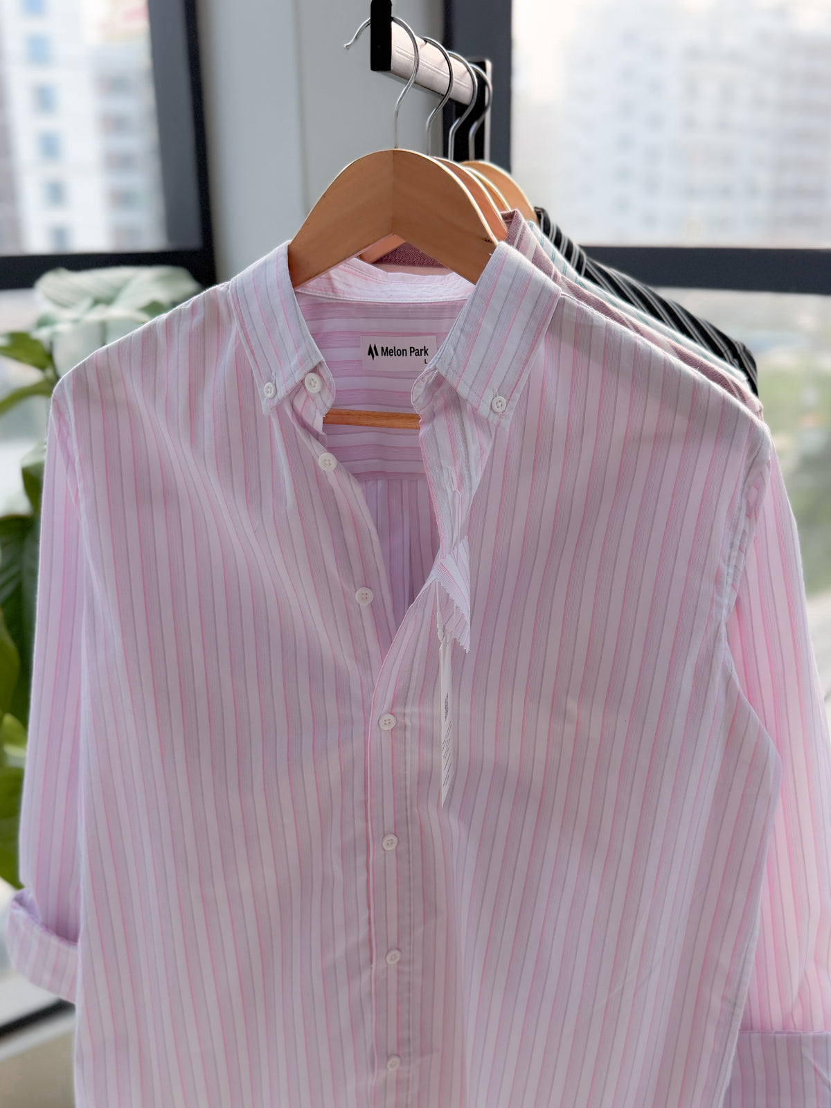 Gentle stripe shirt - Lavender Pearl
