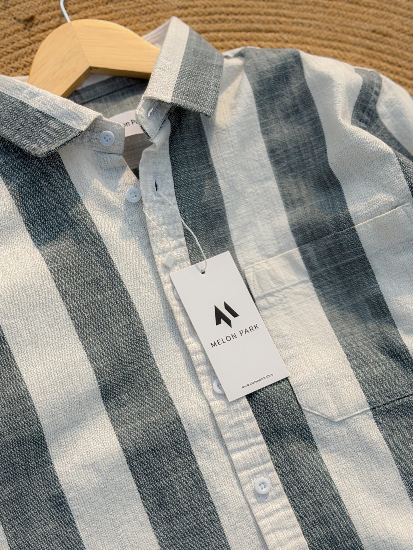 Crafted full sleeve shirt - Coastal Slate
