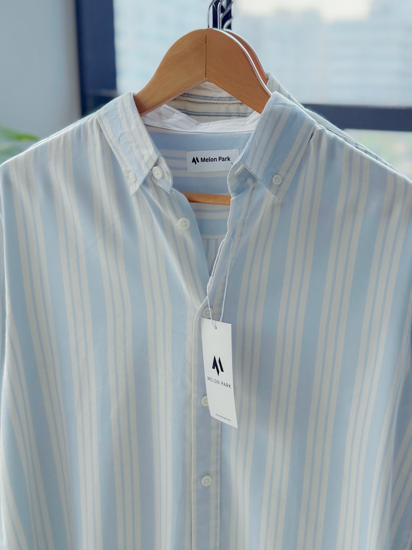 Gentle stripe shirt - Cloud Blue