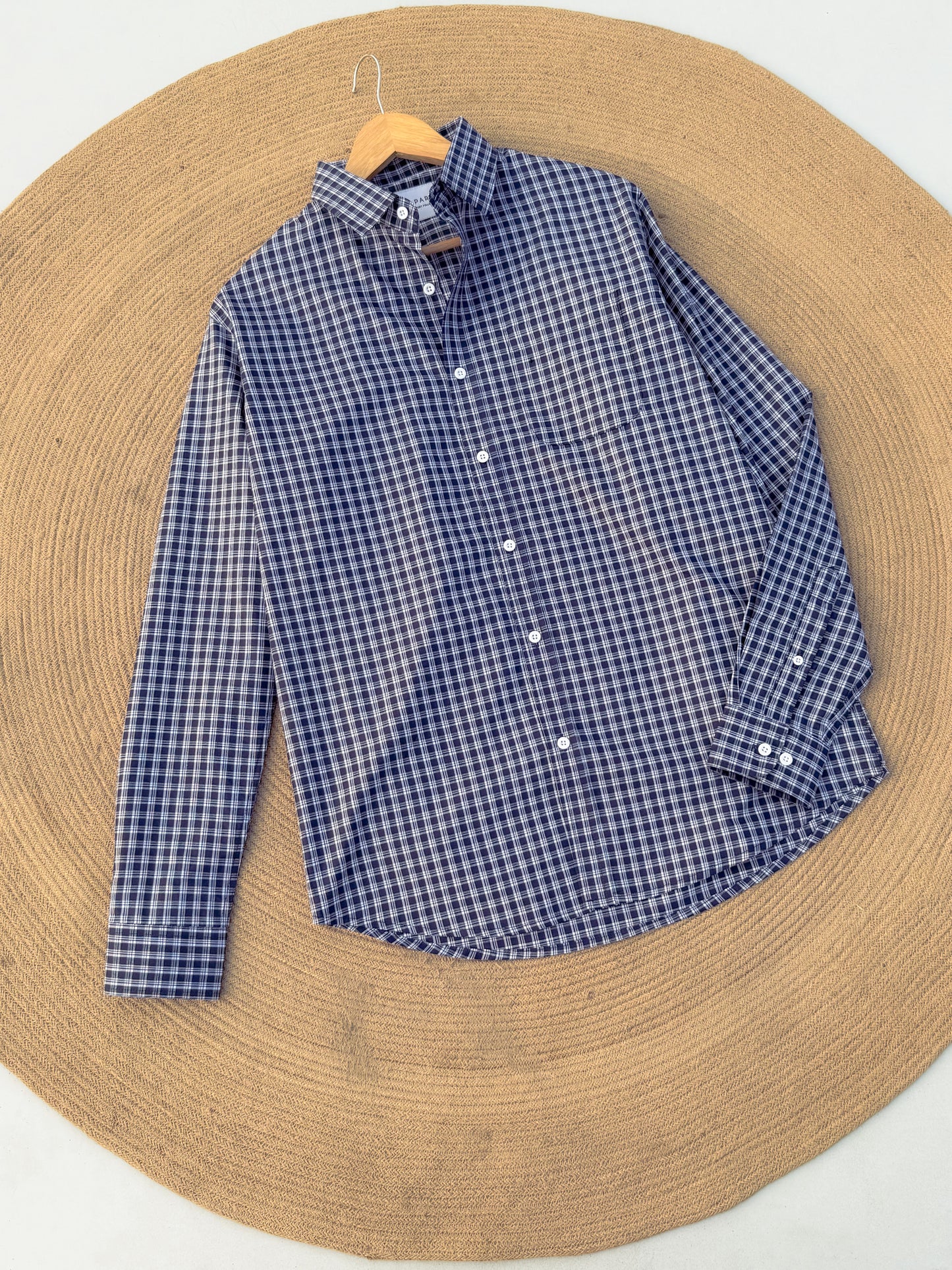 Gentle Check shirt - Gentleman’s Navy