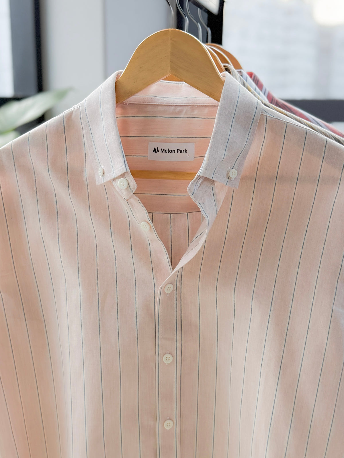 Gentle stripe shirt - Afternoon crisp