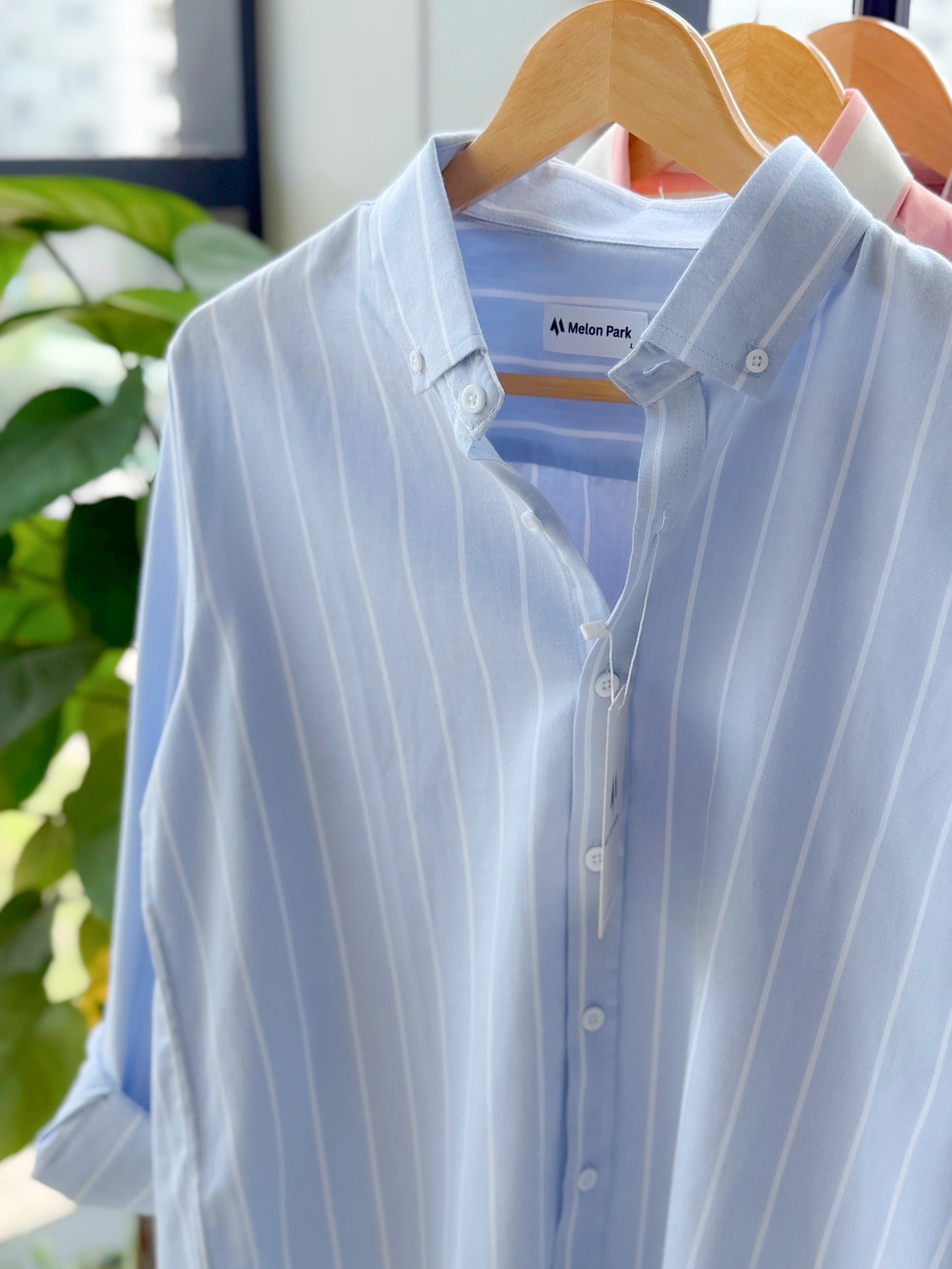 Gentle stripe shirt - Riviera Blue
