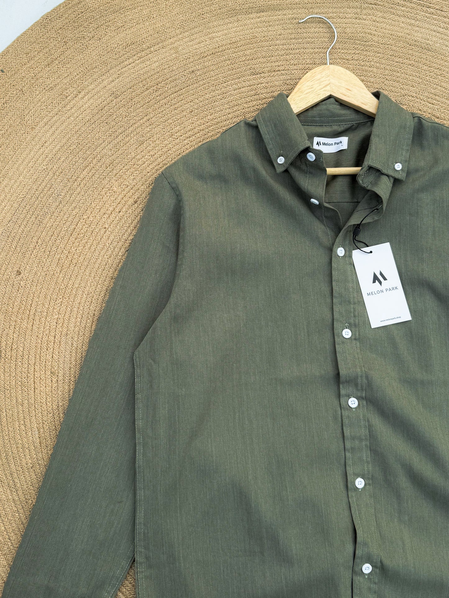 Signature Remi cotton shirt - Olive