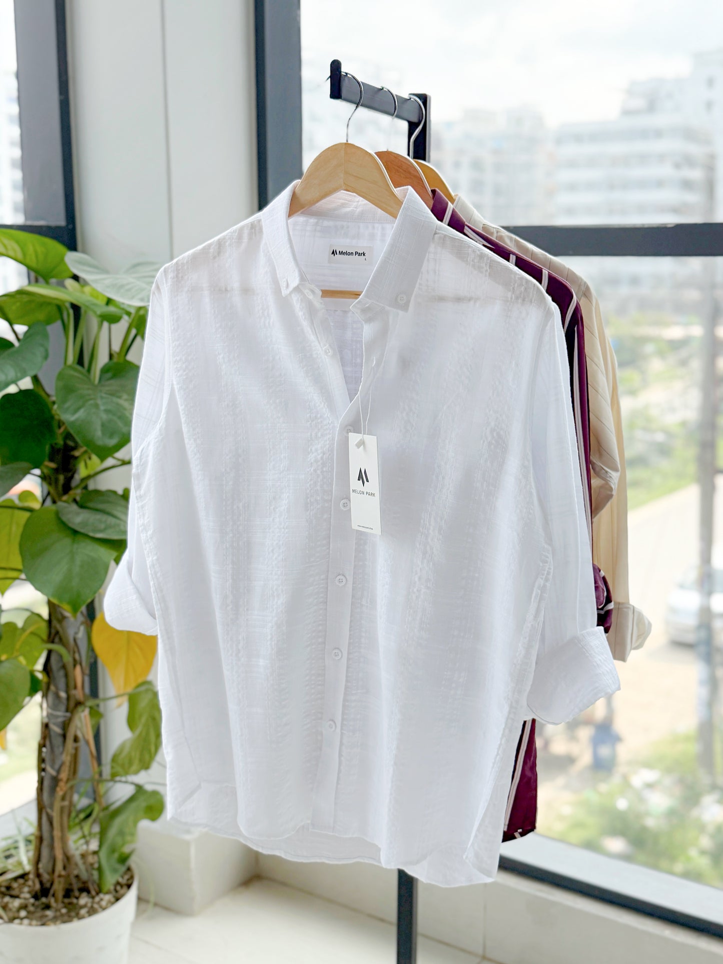 Cotton classic shirt - Raw white