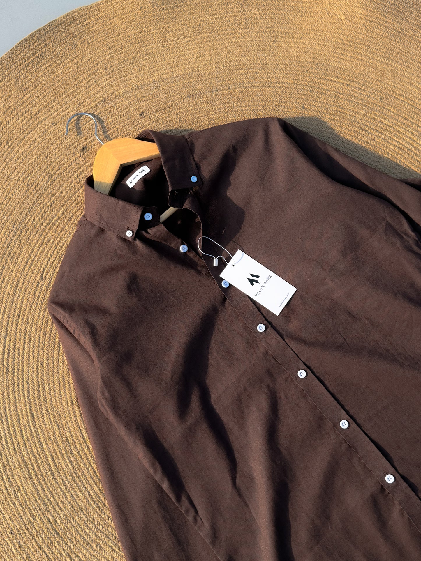 Signature Remi cotton shirt - Chocolate