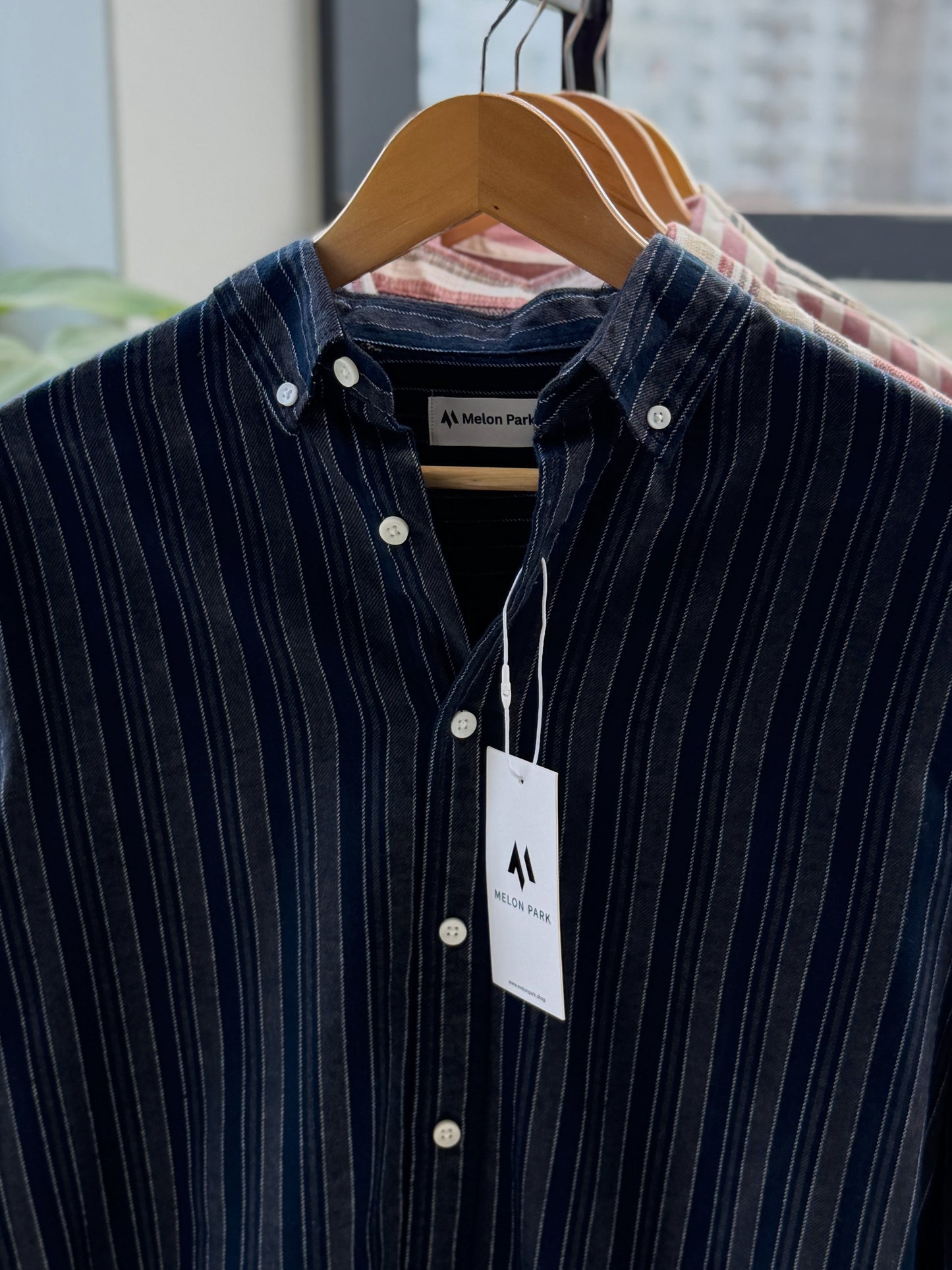 Gentle stripe shirt - Midnight tide