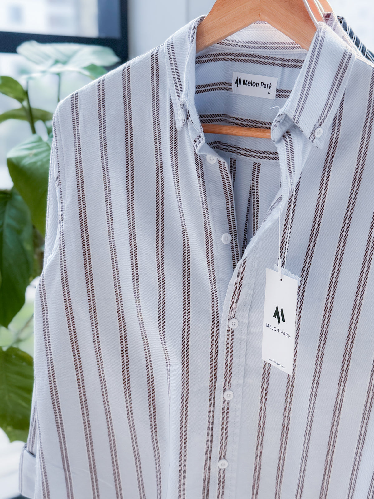 Gentle stripe shirt - Frost Obsidian