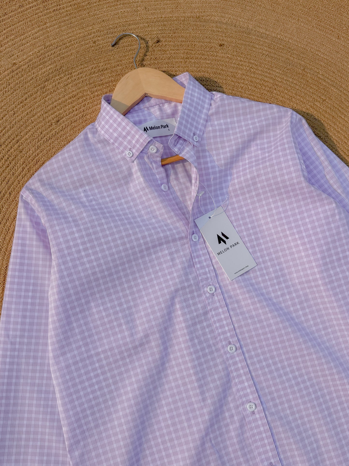 Old Money full sleeve shirt - Lavender Gingham