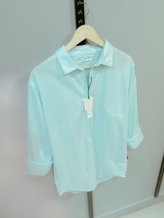 Classic full sleeve shirt - Pastel Cyan