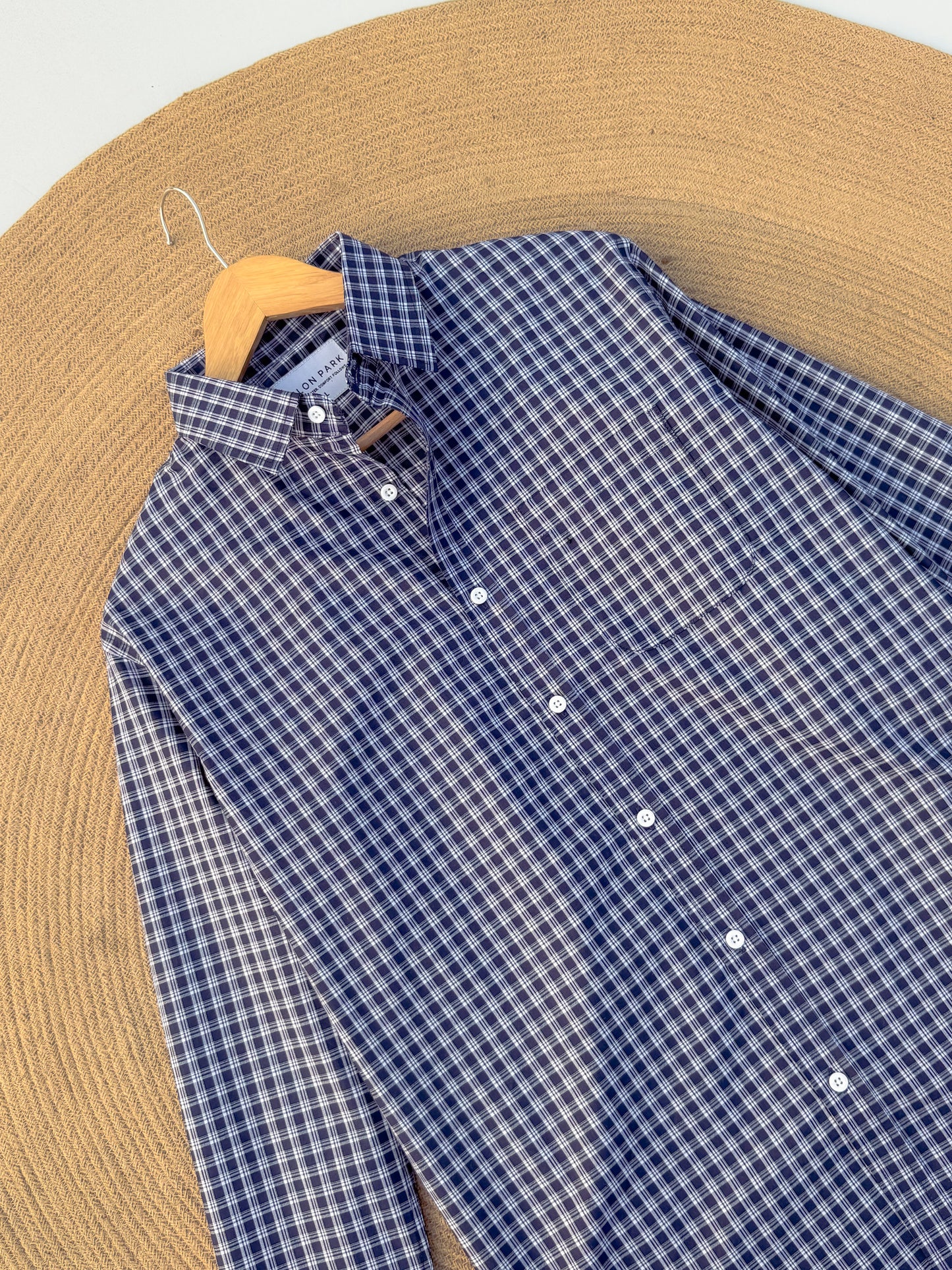 Gentle Check shirt - Gentleman’s Navy