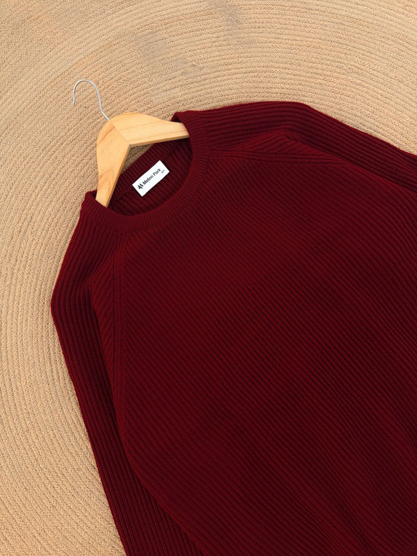 Knitted Signature Sweatshirt - Maroon