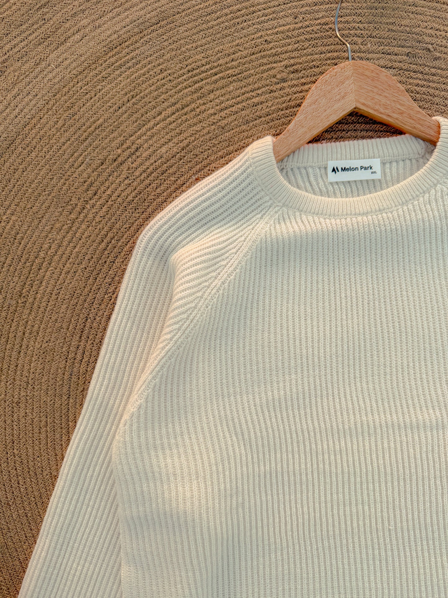 Knitted Signature Sweatshirt - Off white