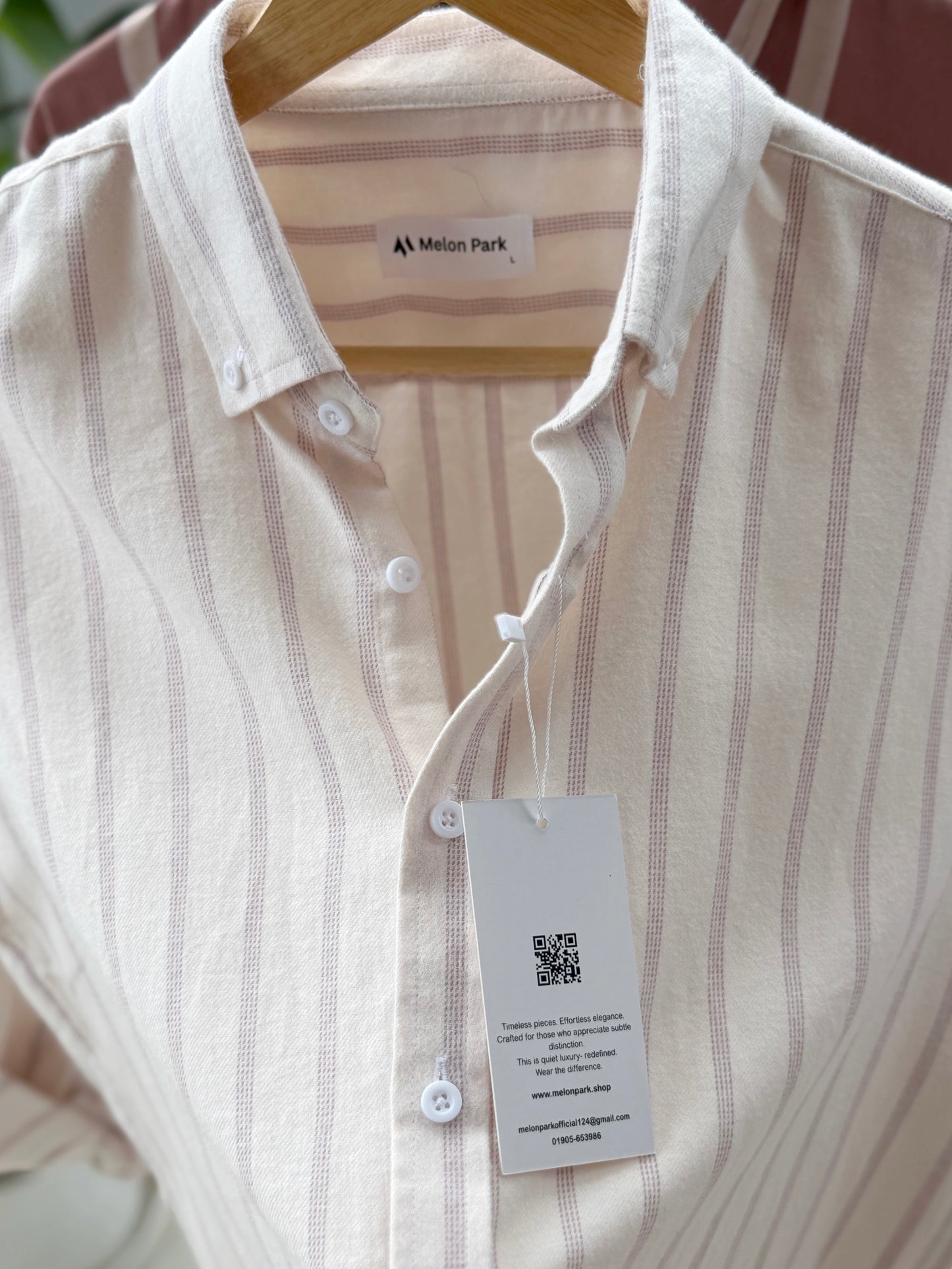 Gentle stripe shirt - Sunbleached Rose
