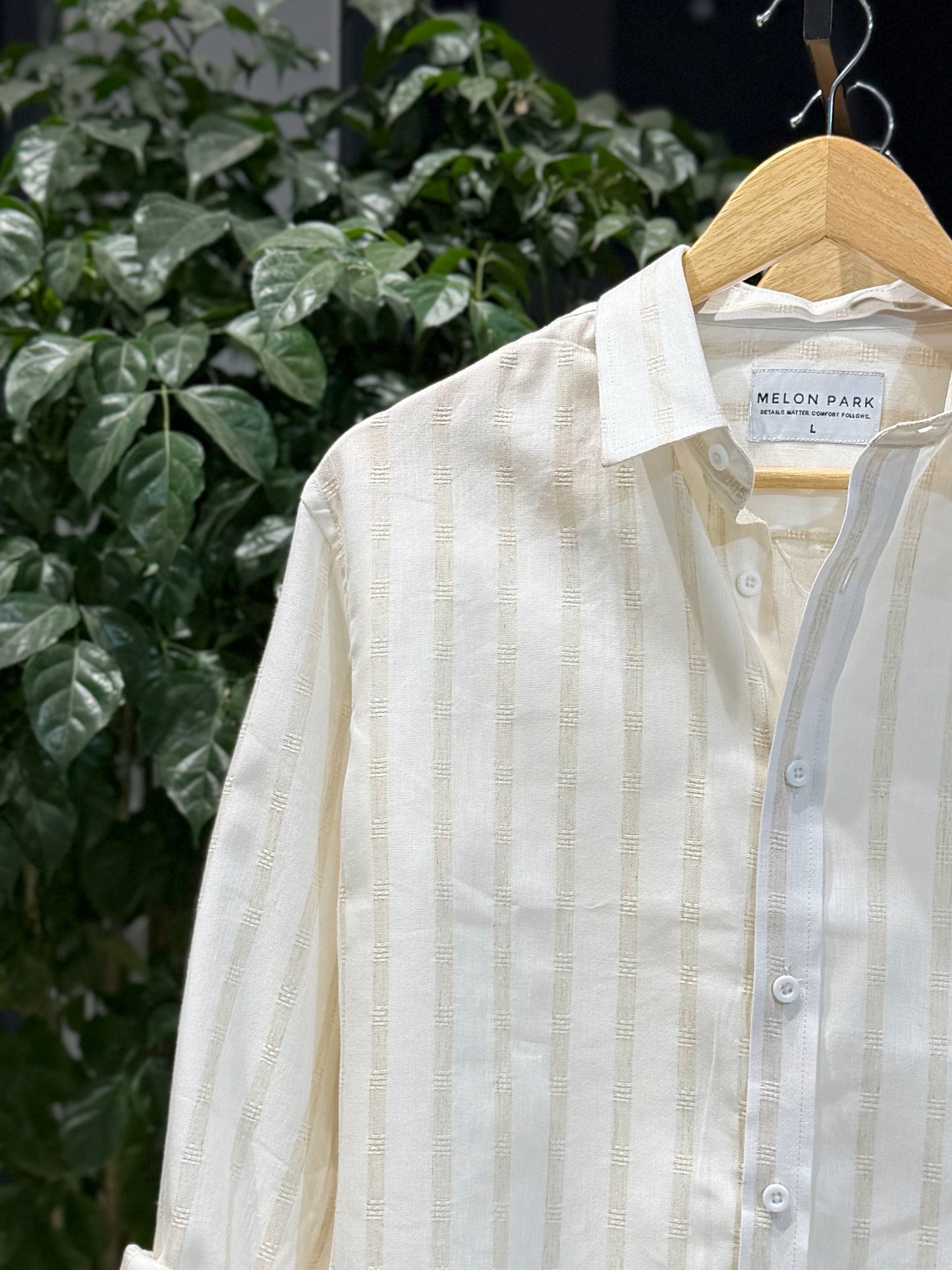 Rich Full Sleeve - Ivory Atelier stripe