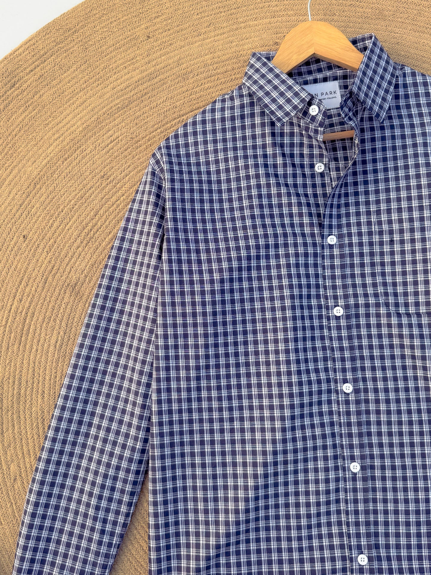 Gentle Check shirt - Gentleman’s Navy