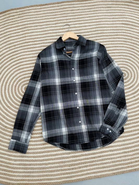 Gentle Check shirt - Storm grid