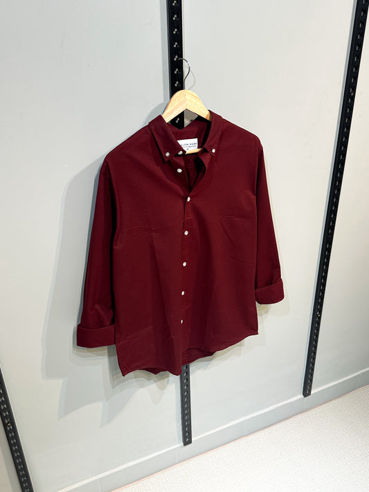 Oxford Shirt - Maroon