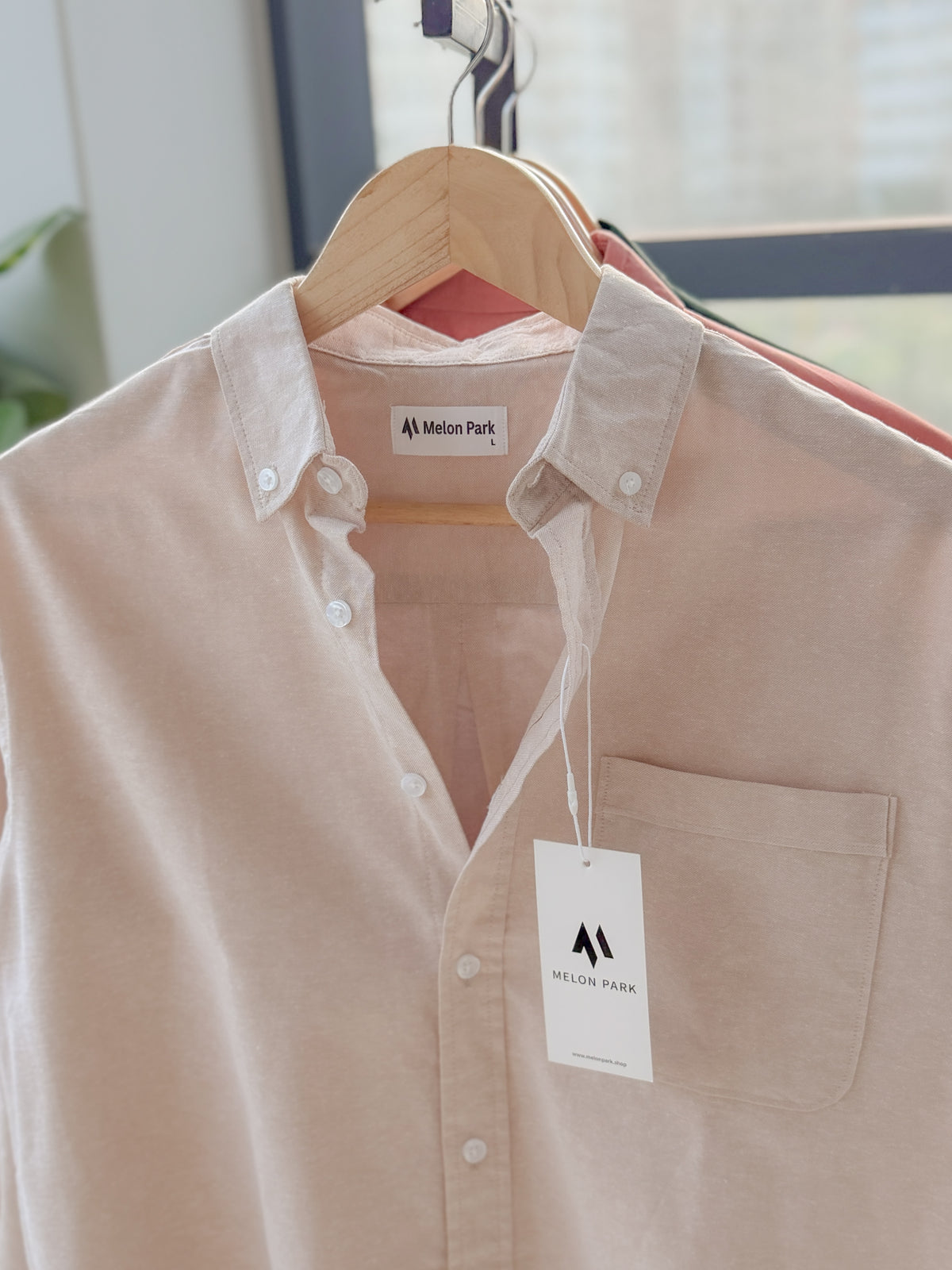 Chambray solid shirt - Off White