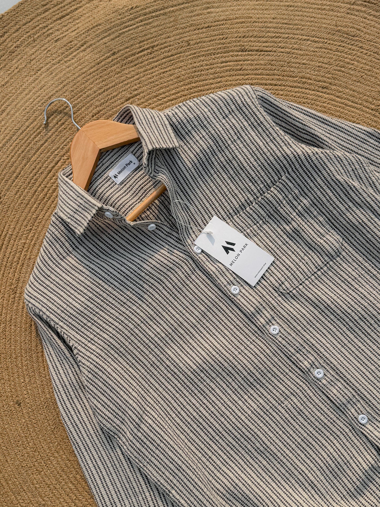Crafted full sleeve shirt - Stone Weave