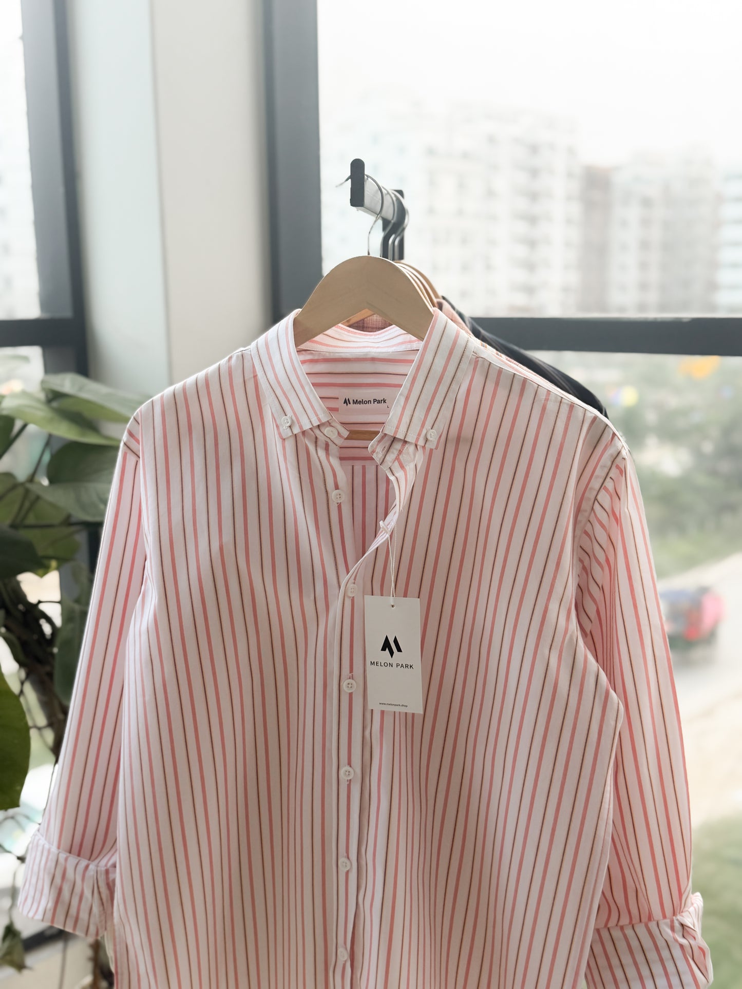 Gentle stripe shirt - Riviera Pink stripe