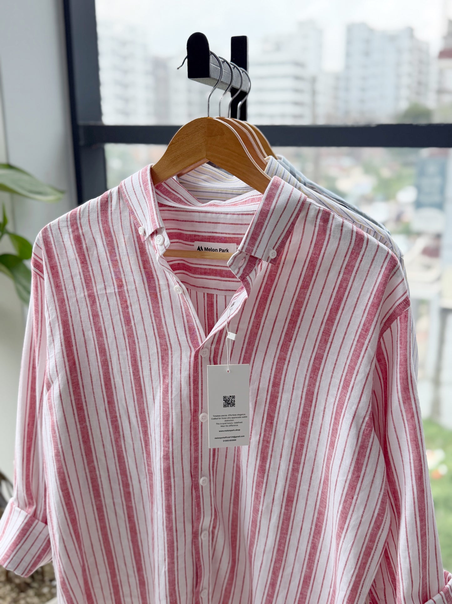 Gentle stripe shirt - Cherry stripe