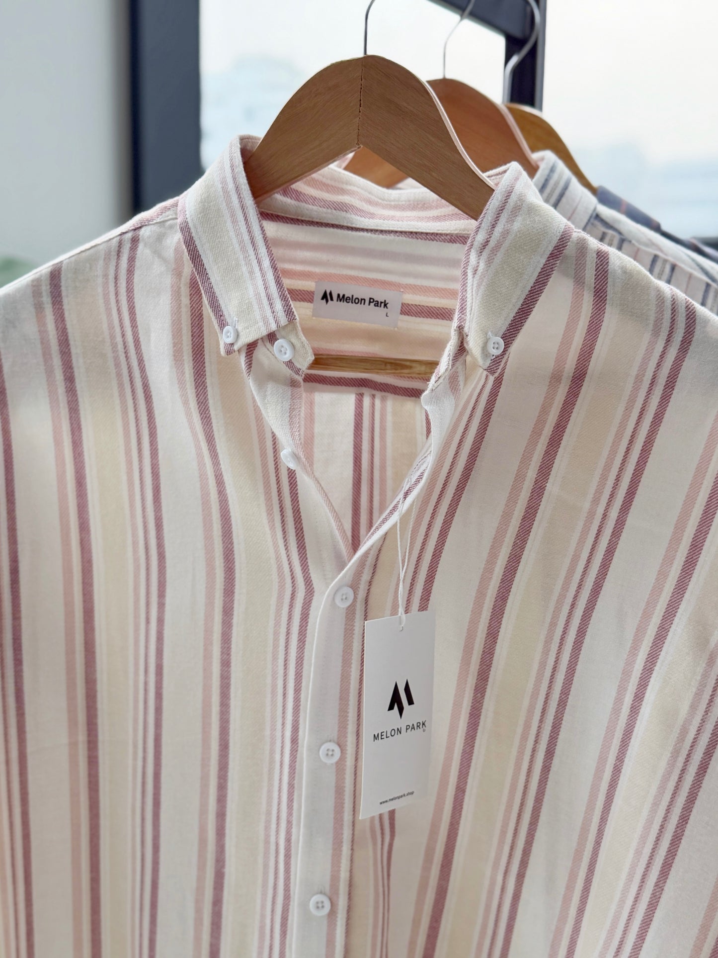 Gentle stripe shirt - Tuscan Sunset