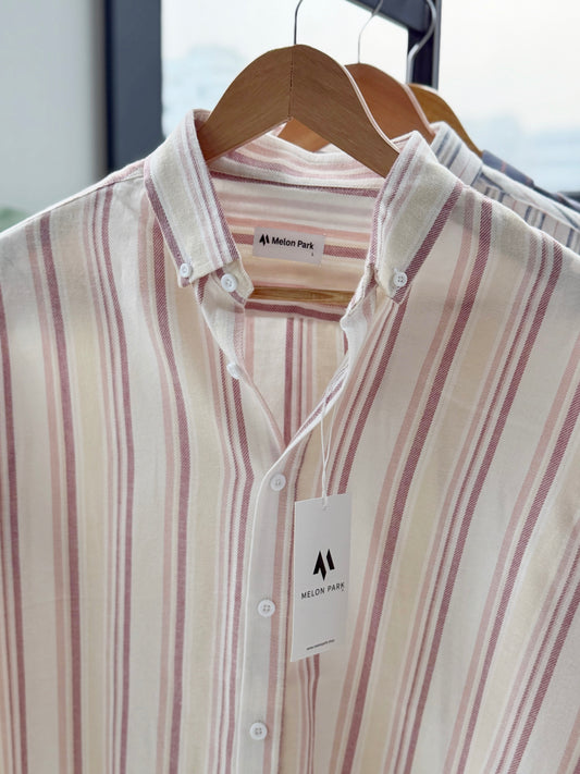Gentle stripe shirt - Tuscan Sunset