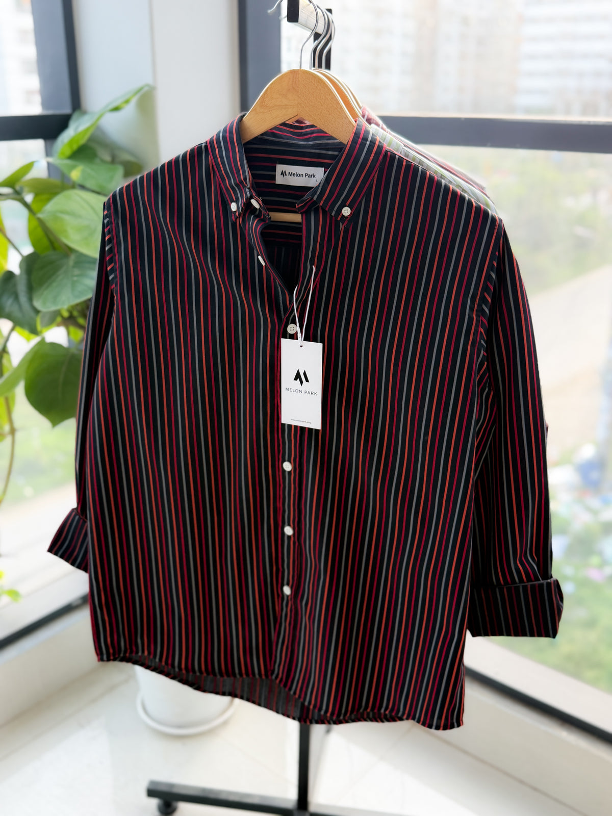 Gentle stripe shirt - Urban Neon