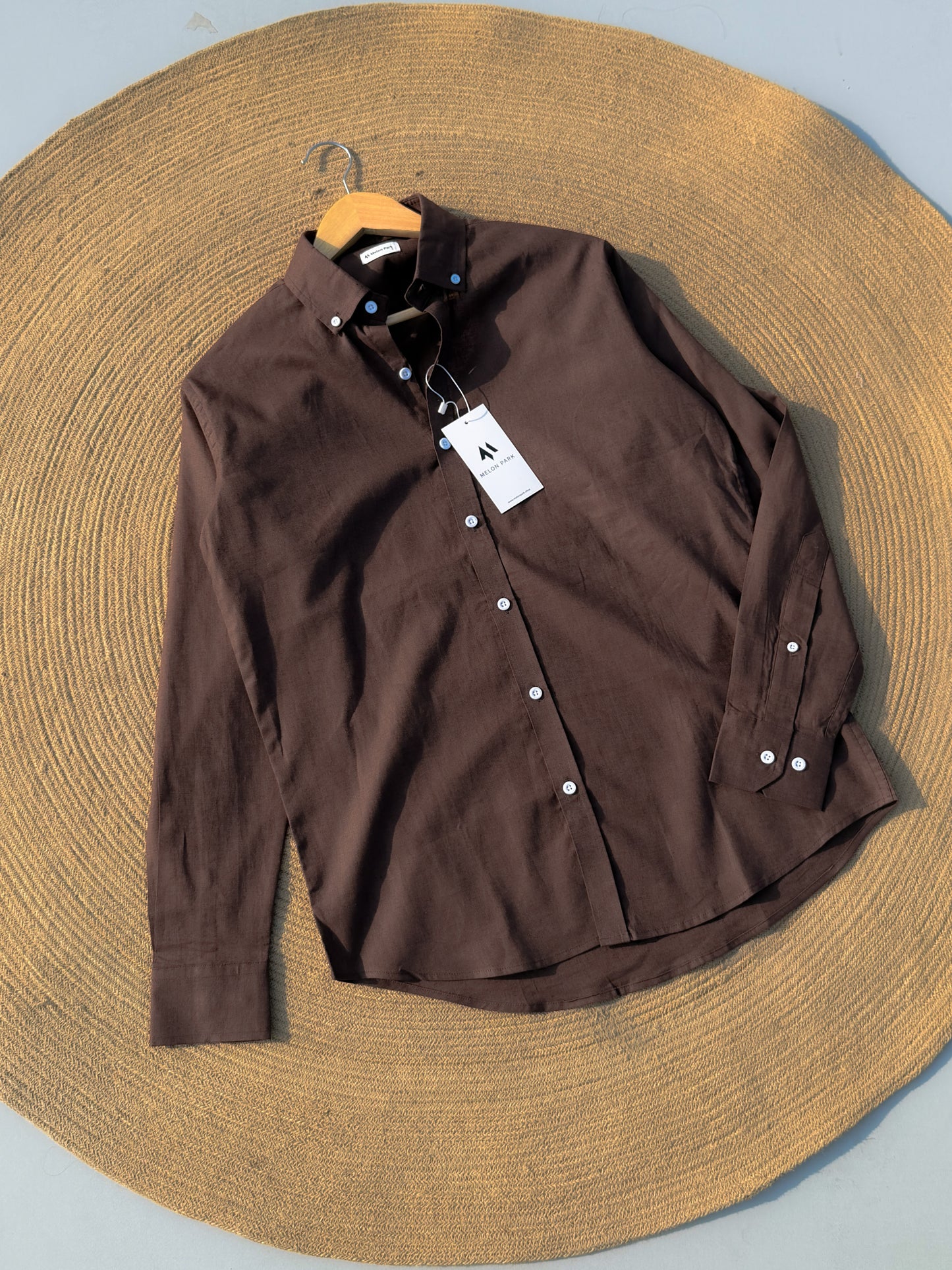 Signature Remi cotton shirt - Chocolate