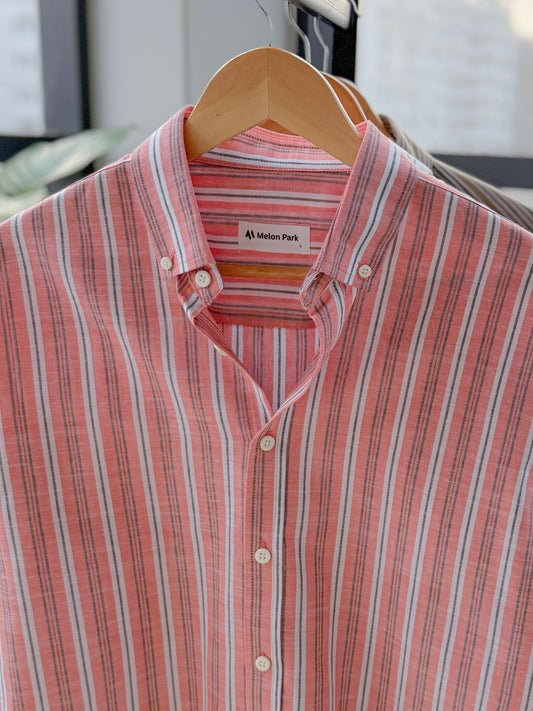 Gentle stripe shirt - Salmon Breeze