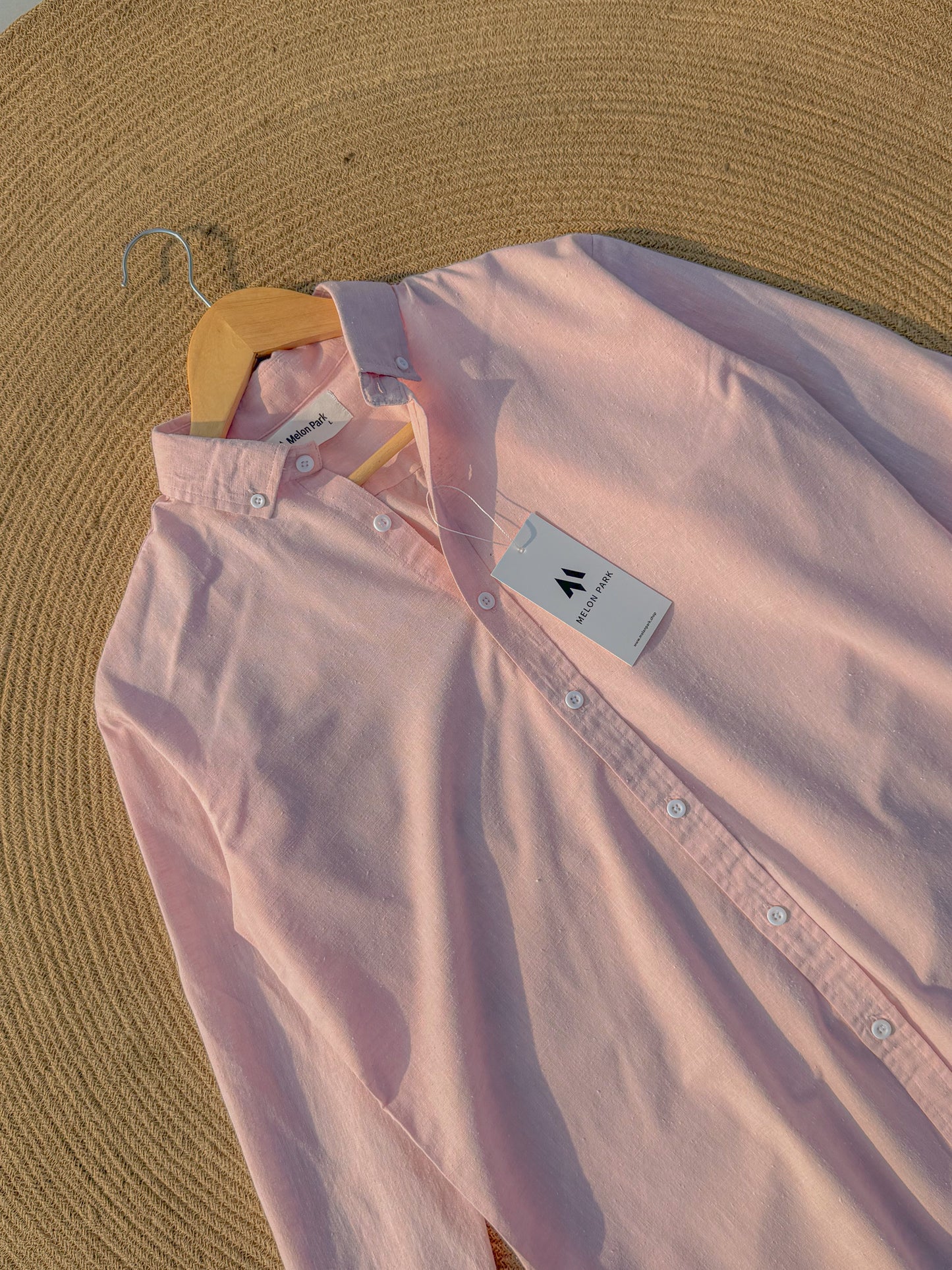 Signature Remi cotton shirt - Baby Pink