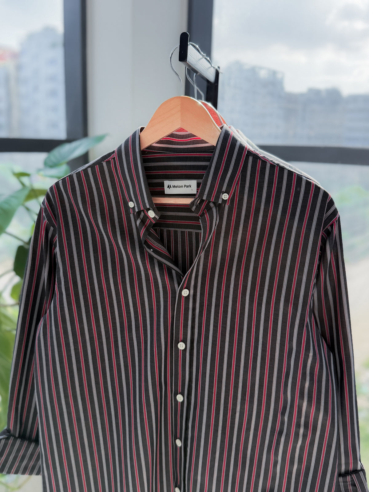 Gentle stripe shirt - Midnight Moto