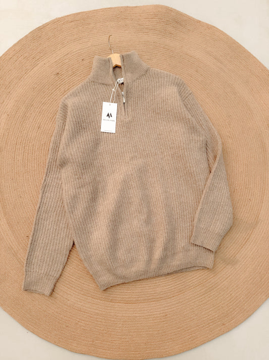 Classic Knitted Sweater - Vintage Mocha