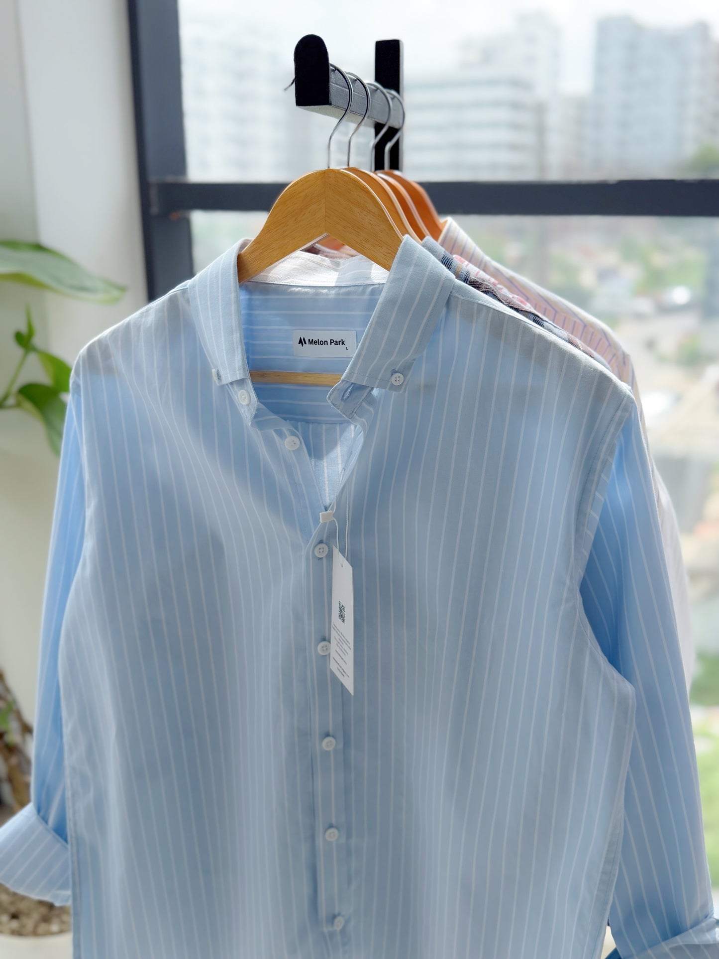 Gentle stripe shirt - Light Icy Blue