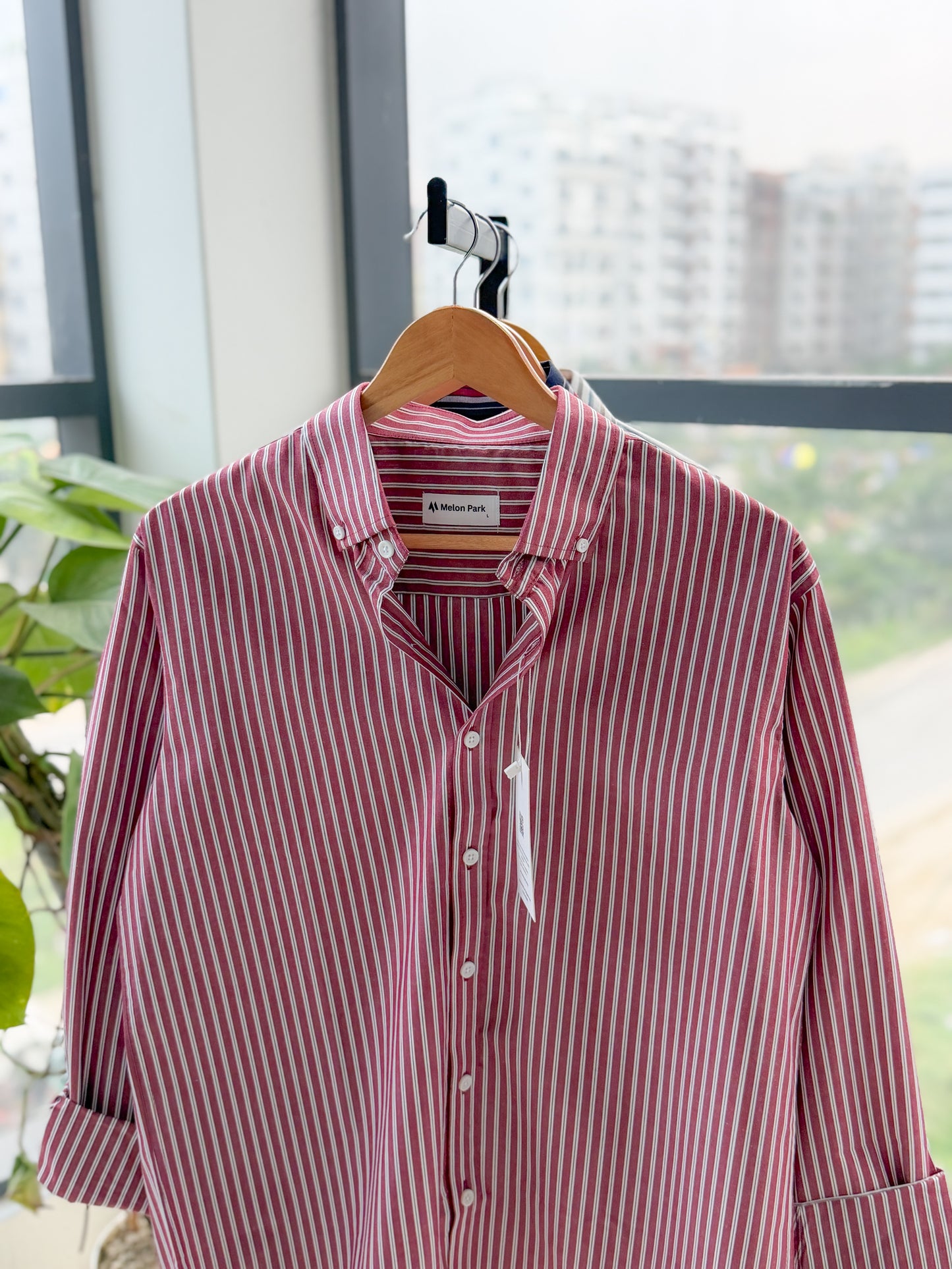 Gentle stripe shirt - Ruby stripe