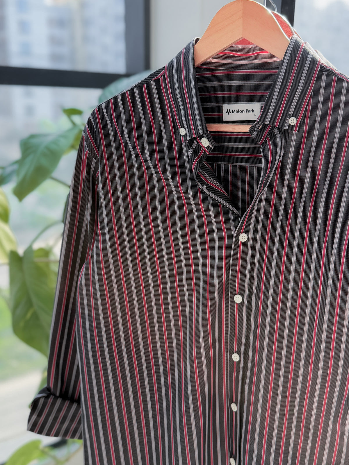 Gentle stripe shirt - Midnight Moto