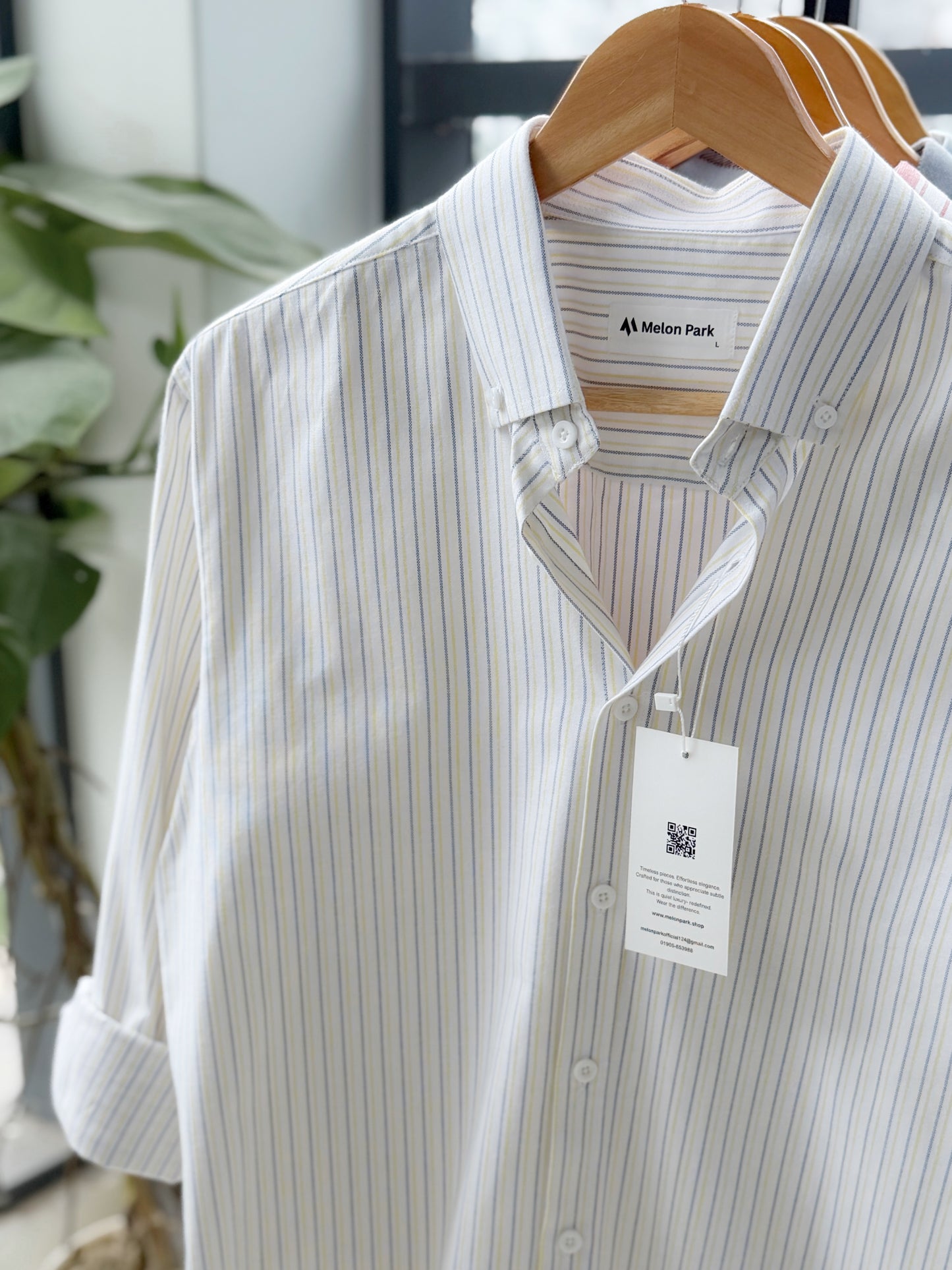 Gentle stripe shirt - Morning Glow