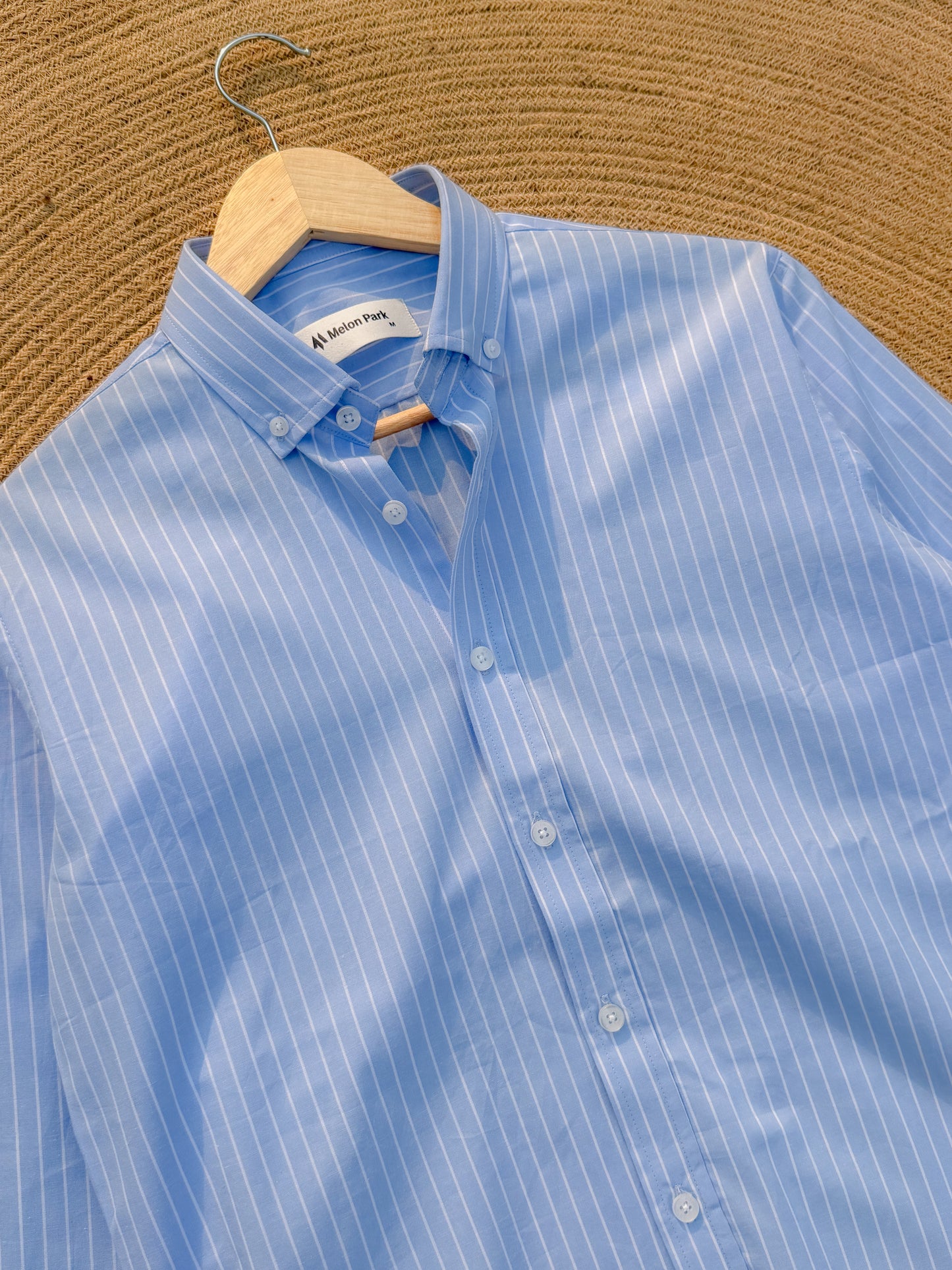 Old Money full sleeve shirt - Sea Blue