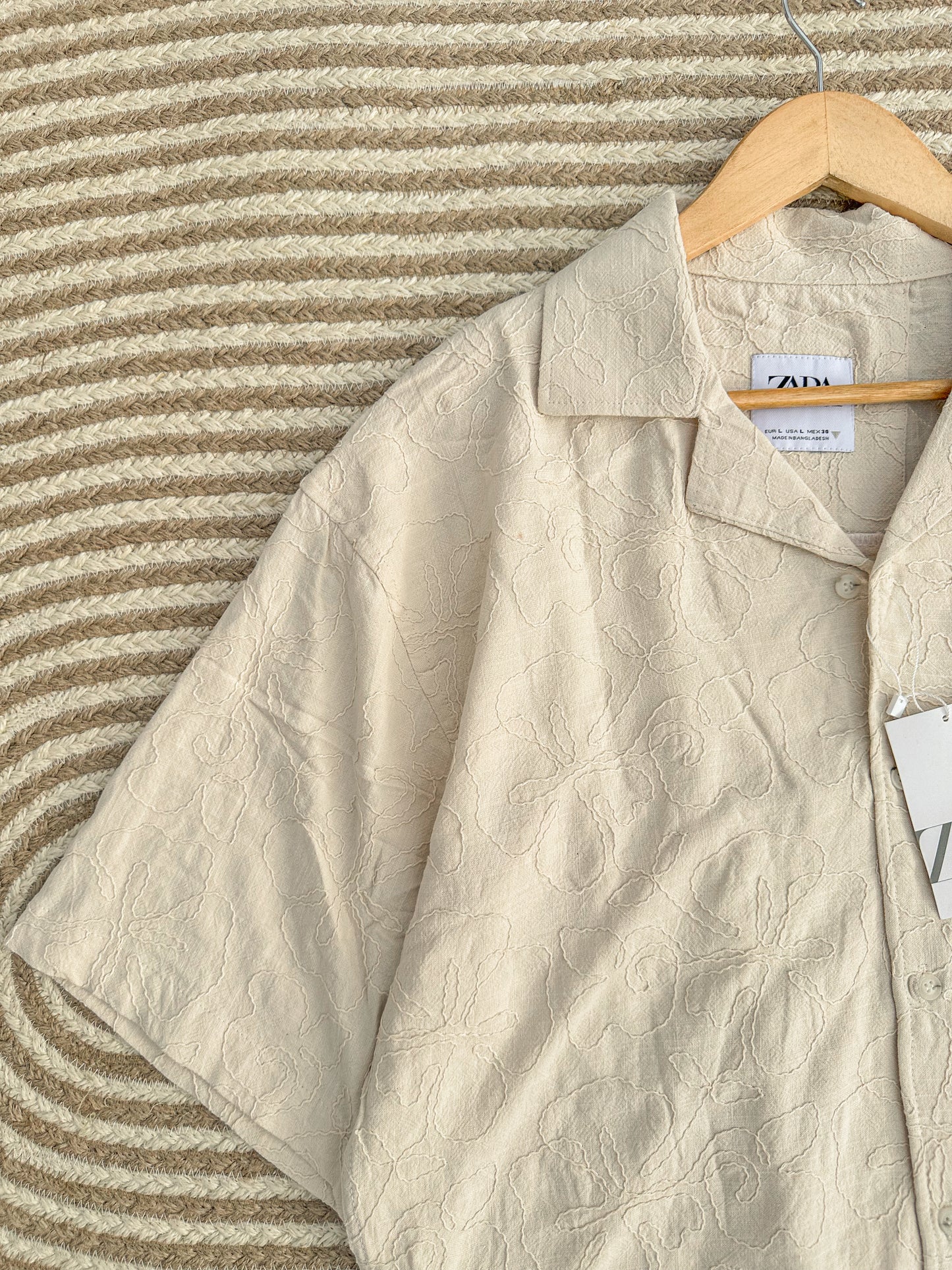 Cuban half shirt - Almond Blossom