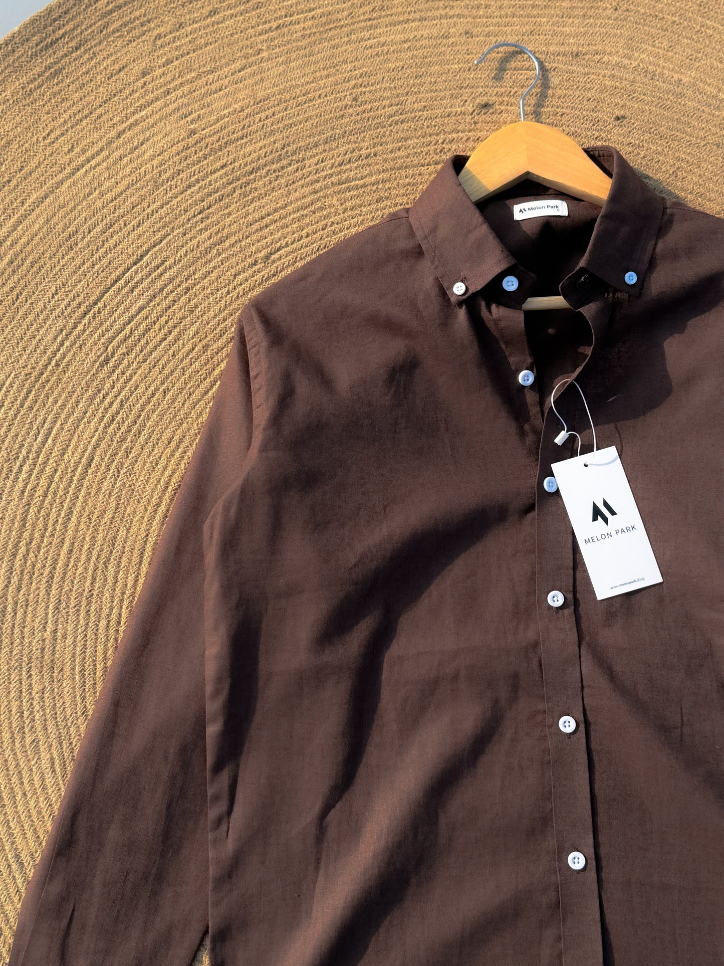 Signature Remi cotton shirt - Chocolate