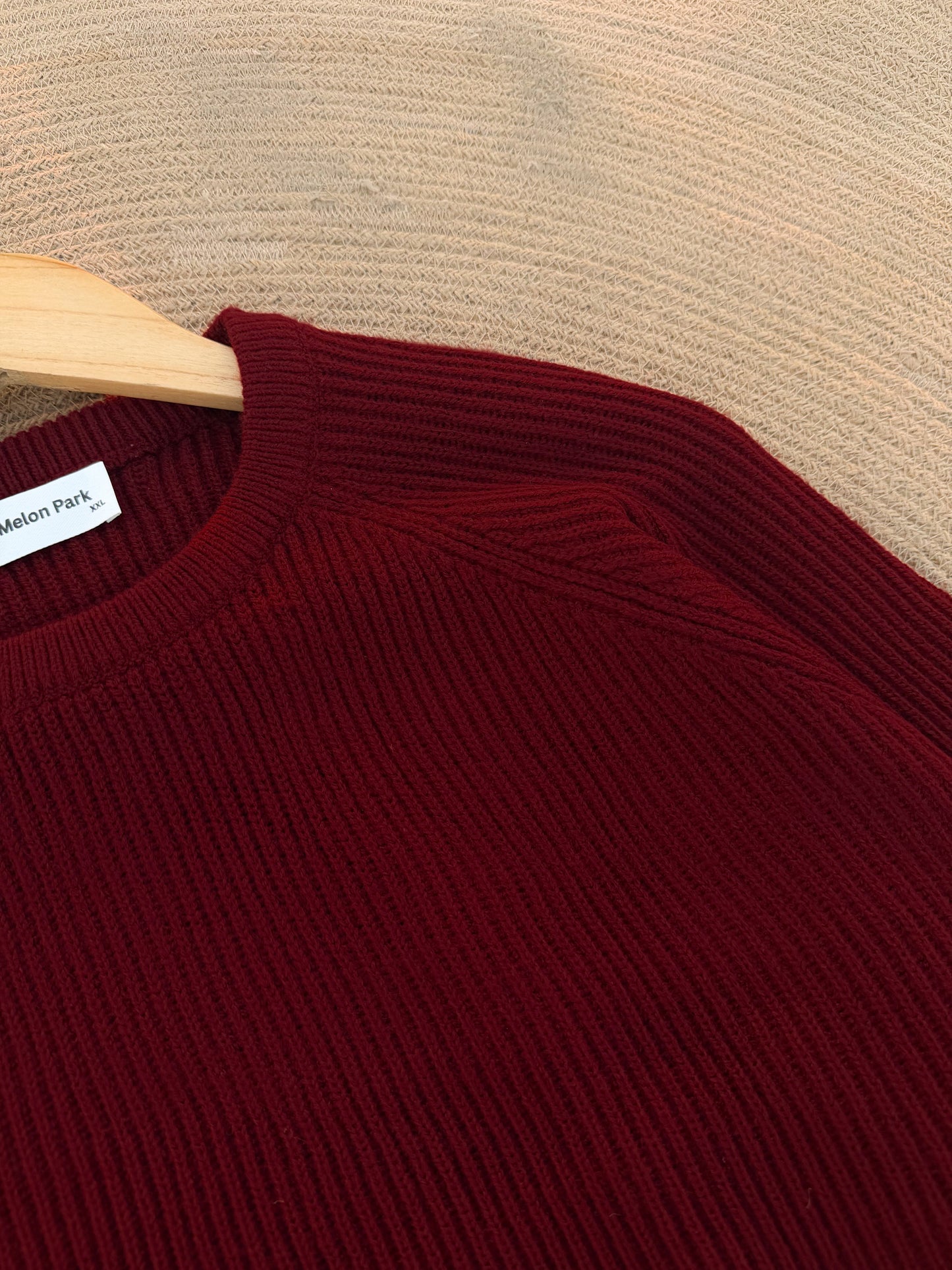 Knitted Signature Sweatshirt - Maroon